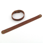 Childrens embossed leather wristband